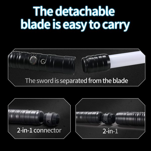 Heavy Handle Rechargeable LED Light Saber Kid's Toy Sword_5