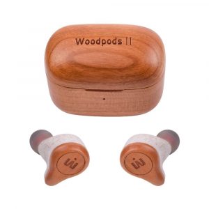 TWS Bluetooth Wooden Designed Earphones with USB Charging Case
