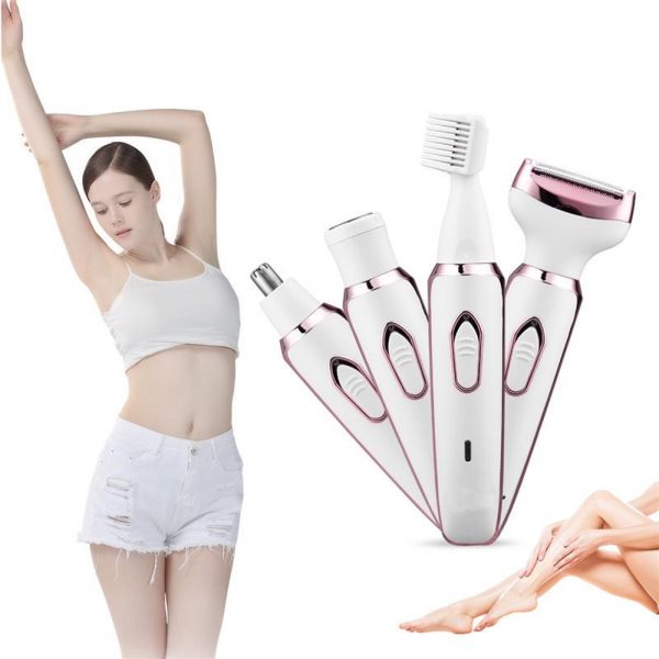 4-in-1 Women's Rechargeable Painless Epilator Electric Shaver_2