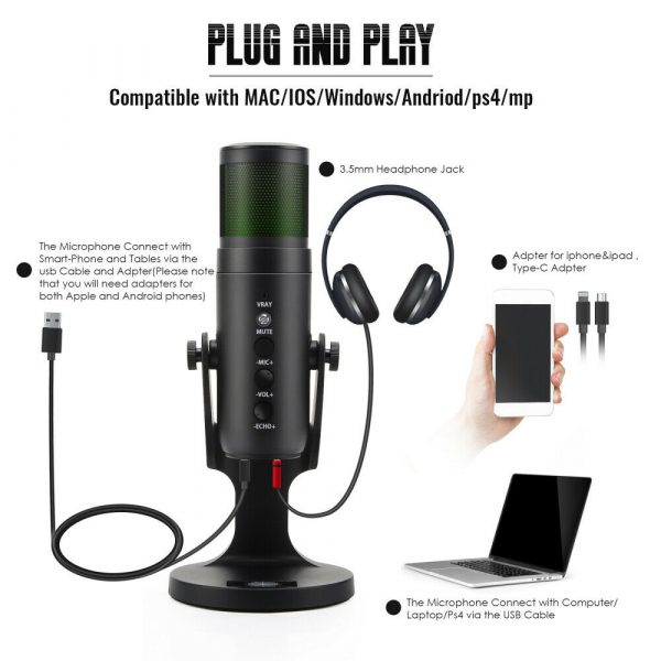 RGB USB Condenser Microphone for Gaming and Streaming_13