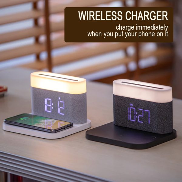 3-in-1 Wireless Charger Alarm Clock and Adjustable Night Light_7