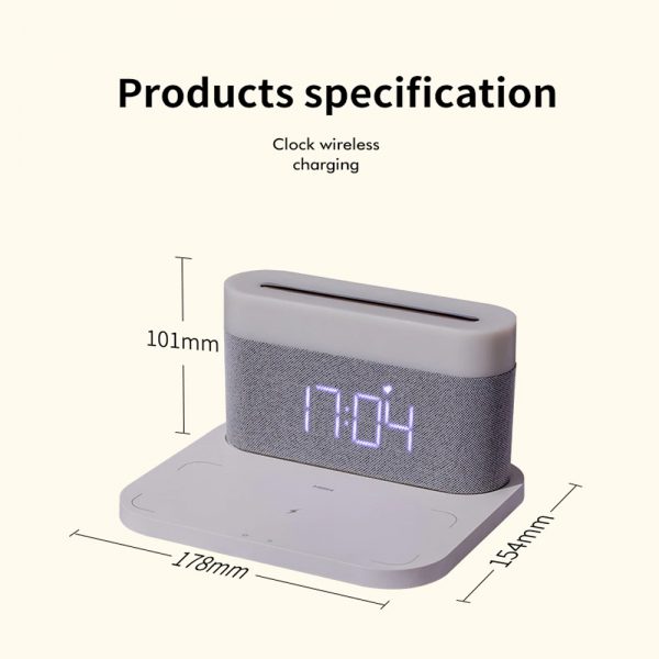 3-in-1 Wireless Charger Alarm Clock and Adjustable Night Light_13