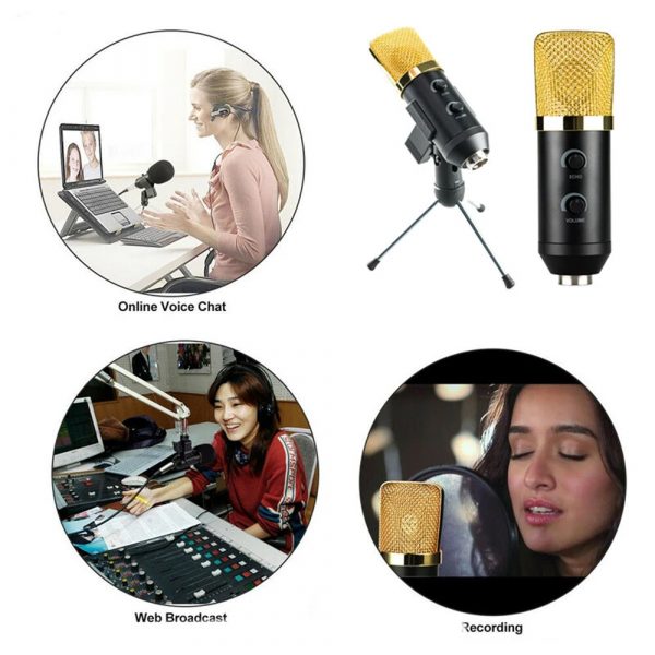 BM-300 USB Wired Condenser Microphone for Computer Studio_5