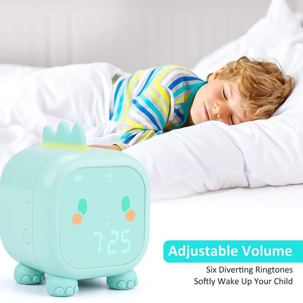 Sleep Training Digital Kid’s Dinosaur Rechargeable Alarm Clock_13