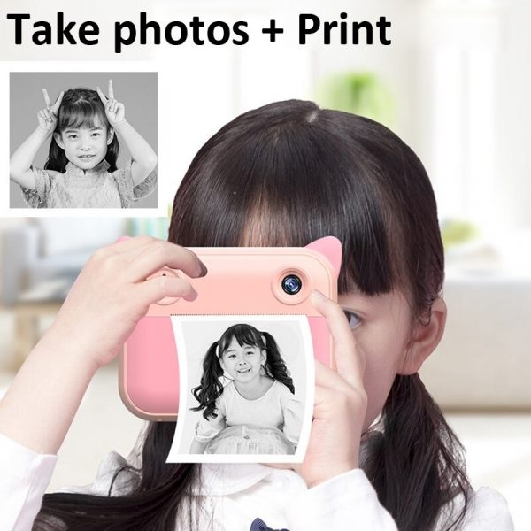 USB rechargeable Children Instant Printing Camera 1080P 2.4 inch screen_12