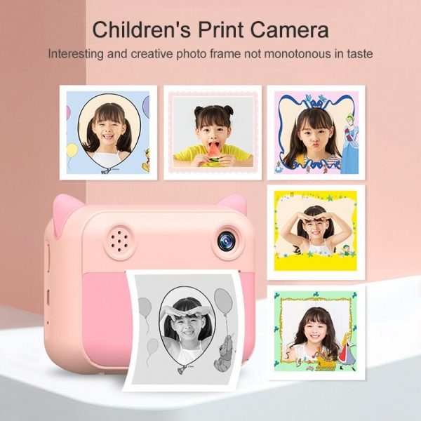 USB rechargeable Children Instant Printing Camera 1080P 2.4 inch screen_14
