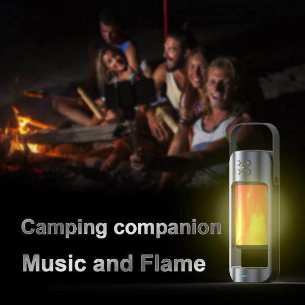 Flame Light Wireless Bluetooth Speaker and Charger for QI Phones_8