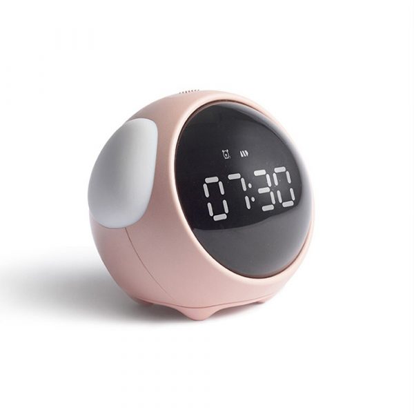 Cute Pixel Children’s Bedside Alarm Clock Emoji Digital Clock_1
