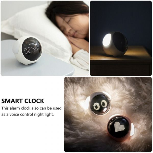 Cute Pixel Children’s Bedside Alarm Clock Emoji Digital Clock_6