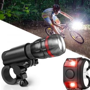 Battery Operated Bicycle Front and Tail Light Bike Safety Light