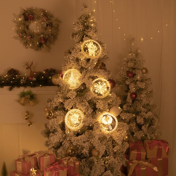 Battery Operated LED Christmas Holiday Pendant Light Decoration_5
