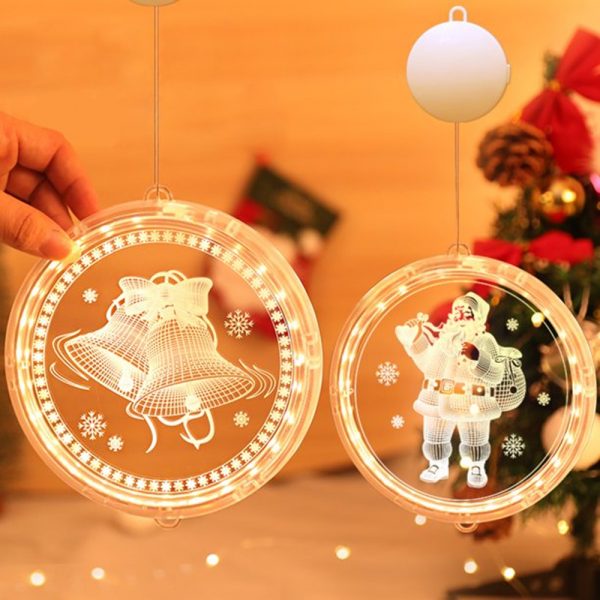 Battery Operated LED Christmas Holiday Pendant Light Decoration_15