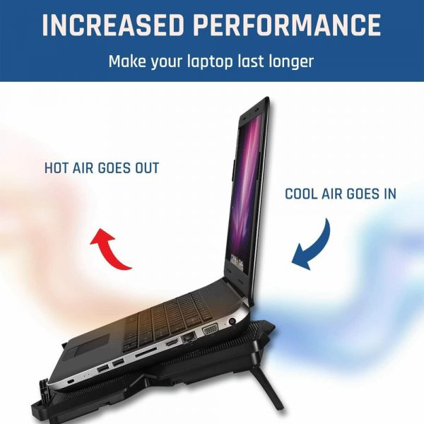 Laptop Cooling Pad Rapid Action Cooling Fan and Laptop Stand_4