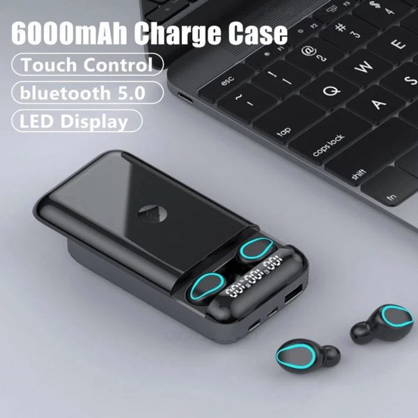 X38 6000mAh TWS Wireless Earphones with Charging Case_4