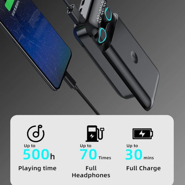 X38 6000mAh TWS Wireless Earphones with Charging Case_6