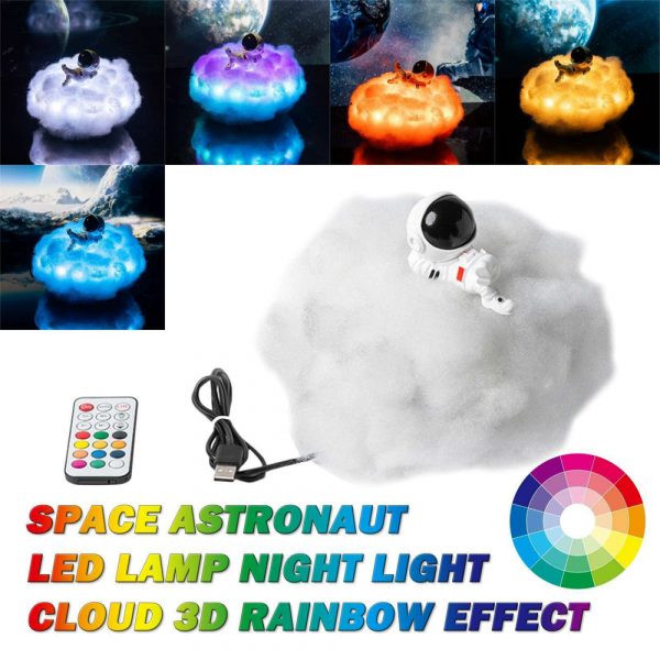 Colorful Clouds LED Astronaut Night Light for Kids Bedroom_7