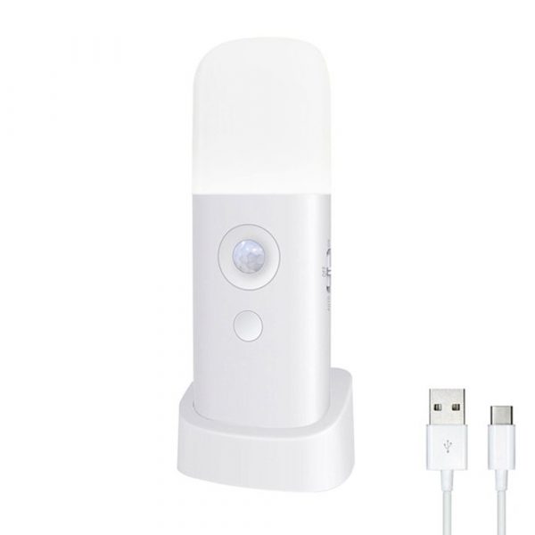USB Rechargeable Indoor Motion Sensor SOS LED Night Light_6