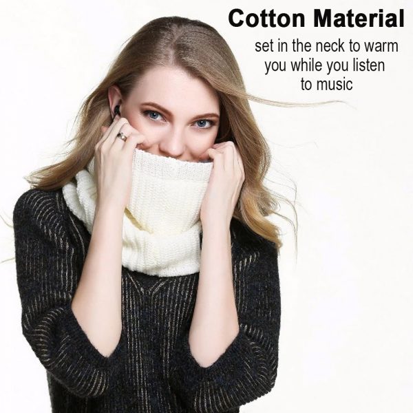 Warm Washable Knitted Bluetooth Musical Headphone Scarf_11