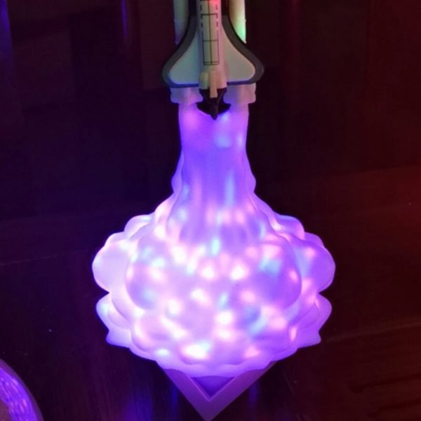 3D Printed Various Colors LED Rocket Kid’s Room Night Lamp_9