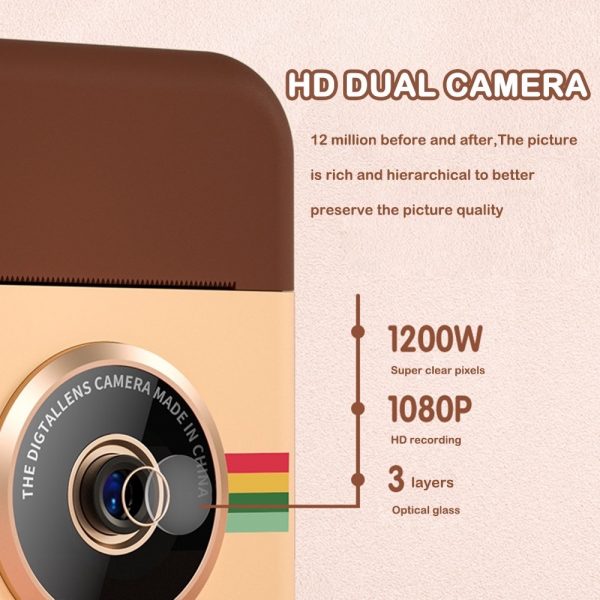 Polaroid Thermal Printing Children's Camera front and rear 12 million dual cameras with 2.4 inch IPS HD screen_7