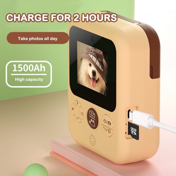 Polaroid Thermal Printing Children's Camera front and rear 12 million dual cameras with 2.4 inch IPS HD screen_9