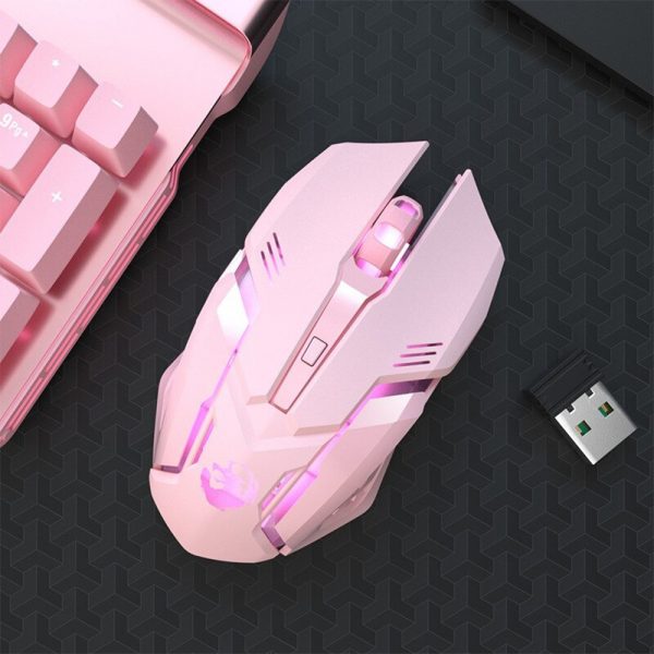 6 Keys Ergonomic Wireless USB Rechargeable Gaming Mouse with Backlight_1