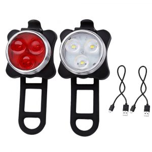 Super Bright USB Rechargeable Bicycle Tail Light with 4 Light Modes
