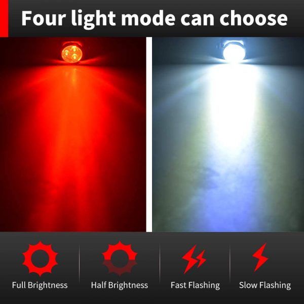 Super Bright Rechargeable Bicycle Tail Light with 4 Light Modes_7