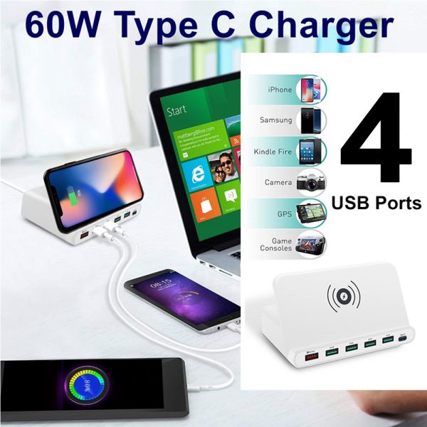 Multi-USB Port Wireless Mobile Phone Family Charging Station_20