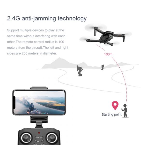 Mini Foldable Aerial Camera Drone in 4K HD Resolution with Bag (USB power supply)_18