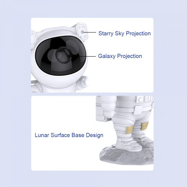 USB Plugged-in Astronaut Galaxy Starry Sky Light Projector_19