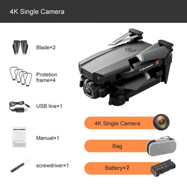 Mini Foldable Aerial Camera Drone in 4K HD Resolution with Bag (USB power supply)_28