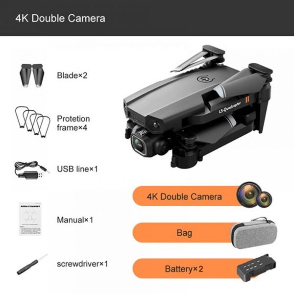 Mini Foldable Aerial Camera Drone in 4K HD Resolution with Bag (USB power supply)_29