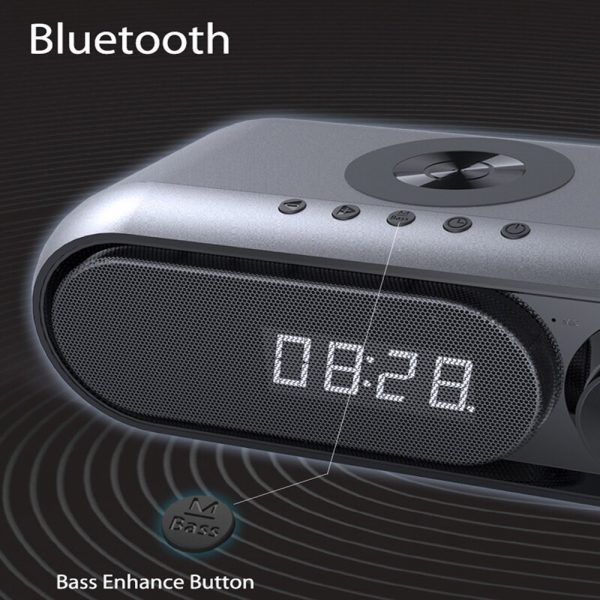 USB Interface Wireless Charger and Clock Radio BT Speaker_13