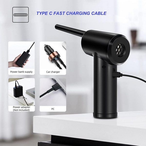 USB Charging Cordless Air Duster and Blower for Car and PC_9