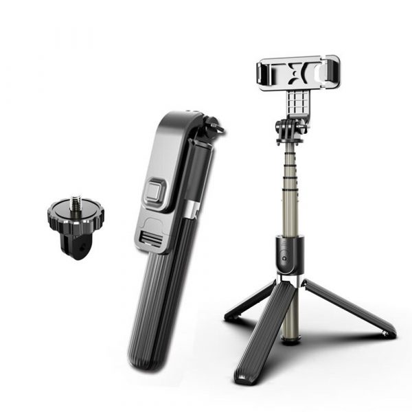 4-in-1 Universal Foldable Bluetooth Monopod- Battery Powered_1