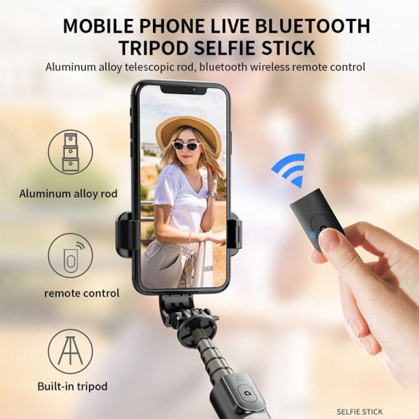 4-in-1 Universal Foldable Bluetooth Monopod- Battery Powered_4