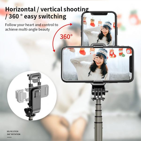4-in-1 Universal Foldable Bluetooth Monopod- Battery Powered_5