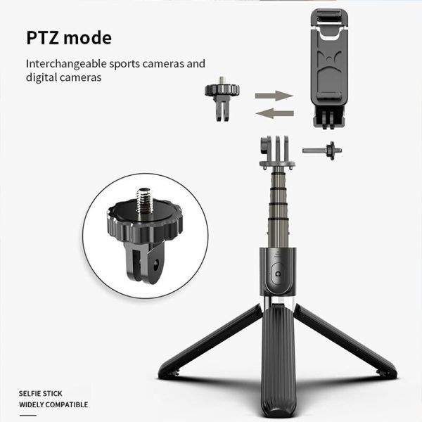 4-in-1 Universal Foldable Bluetooth Monopod- Battery Powered_7