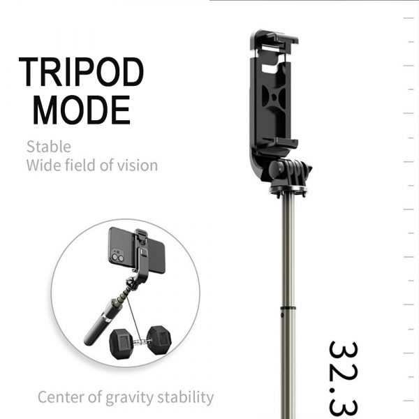 4-in-1 Universal Foldable Bluetooth Monopod- Battery Powered_10