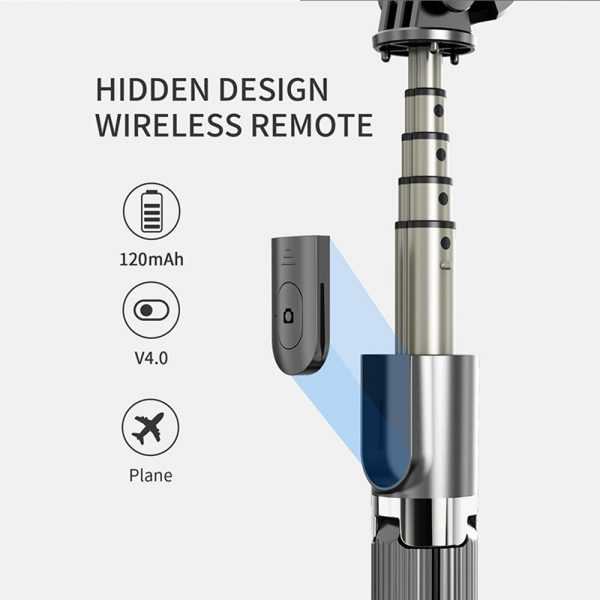 4-in-1 Universal Foldable Bluetooth Monopod- Battery Powered_11