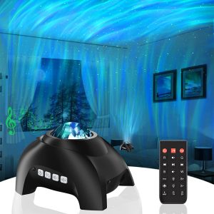 USB Interface Bluetooth Star Projector Speaker and Night Lamp