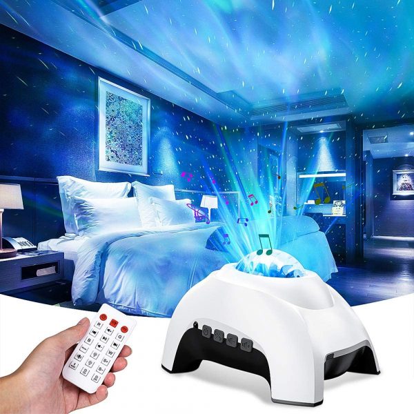 USB Interface Bluetooth Star Projector Speaker and Night Lamp_2