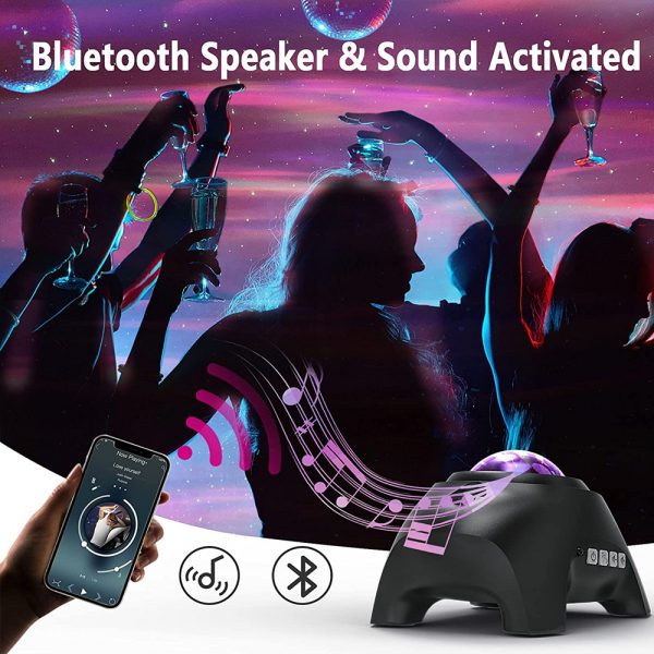 USB Interface Bluetooth Star Projector Speaker and Night Lamp_7