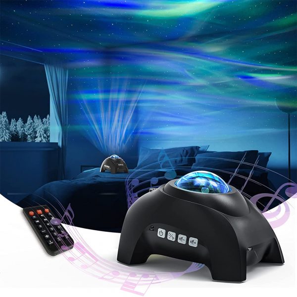 USB Interface Bluetooth Star Projector Speaker and Night Lamp_5