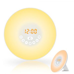 Touch Sensor Digital Alarm Clock Sunrise Sunset Simulator- USB Powered