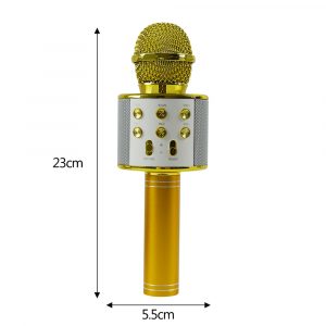 Portable USB Rechargeable Wireless Bluetooth Karaoke Microphone