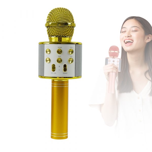 Portable USB Rechargeable Wireless Bluetooth Karaoke Microphone_7