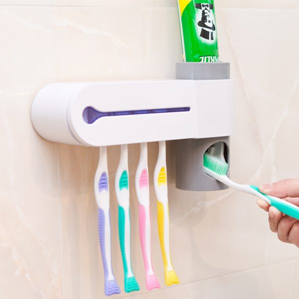 Antibacterial disinfection UV toothbrush holder- USB Charging_4
