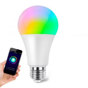 15W Wi-Fi Smart Bulb E27 LED RGB Bulb Works with Alexa / Google Home 85-265V RGB + White -Dimmable Timer Function Magic Bulb